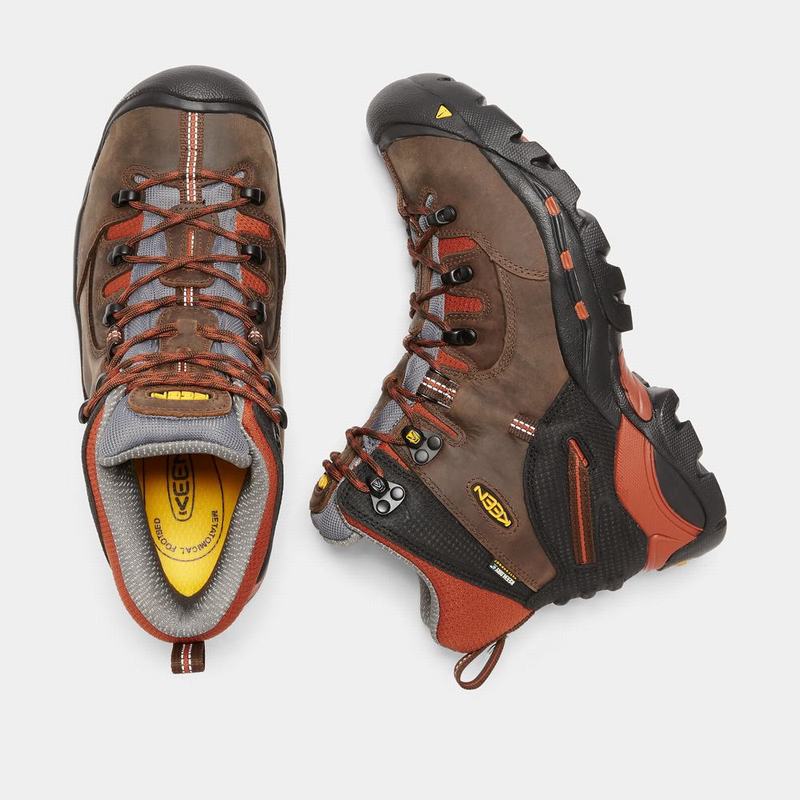 Keen ブーツ | キーンピッツバーグ6 "ソフトトゥ ワーク ブーツ メンズ ブラウン | 430298-ZJY